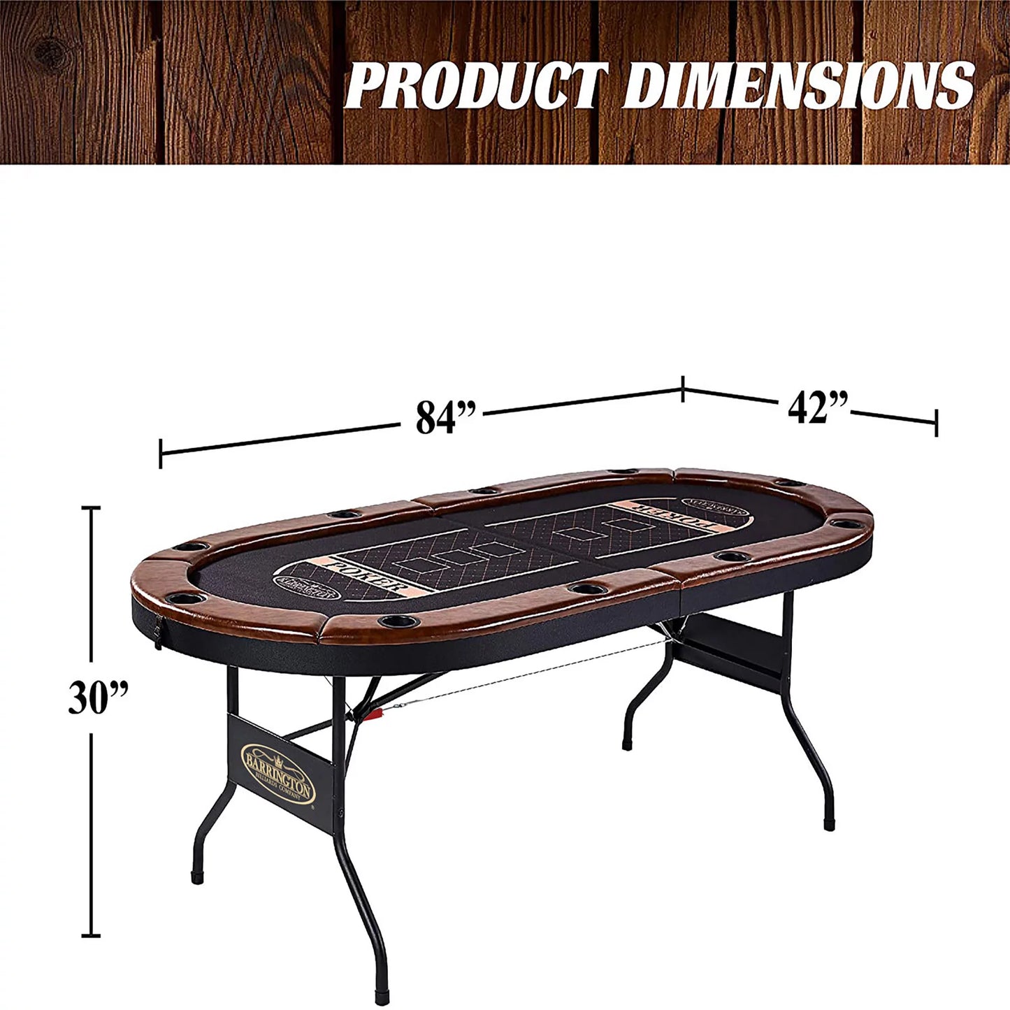 Charleston Folding Poker Table
