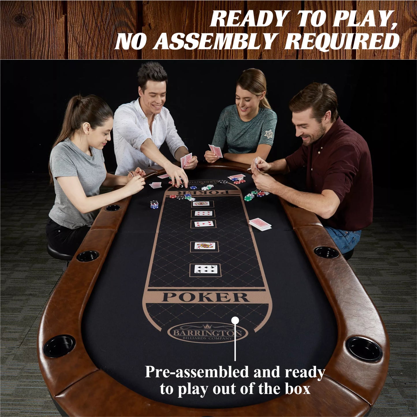 Charleston Folding Poker Table